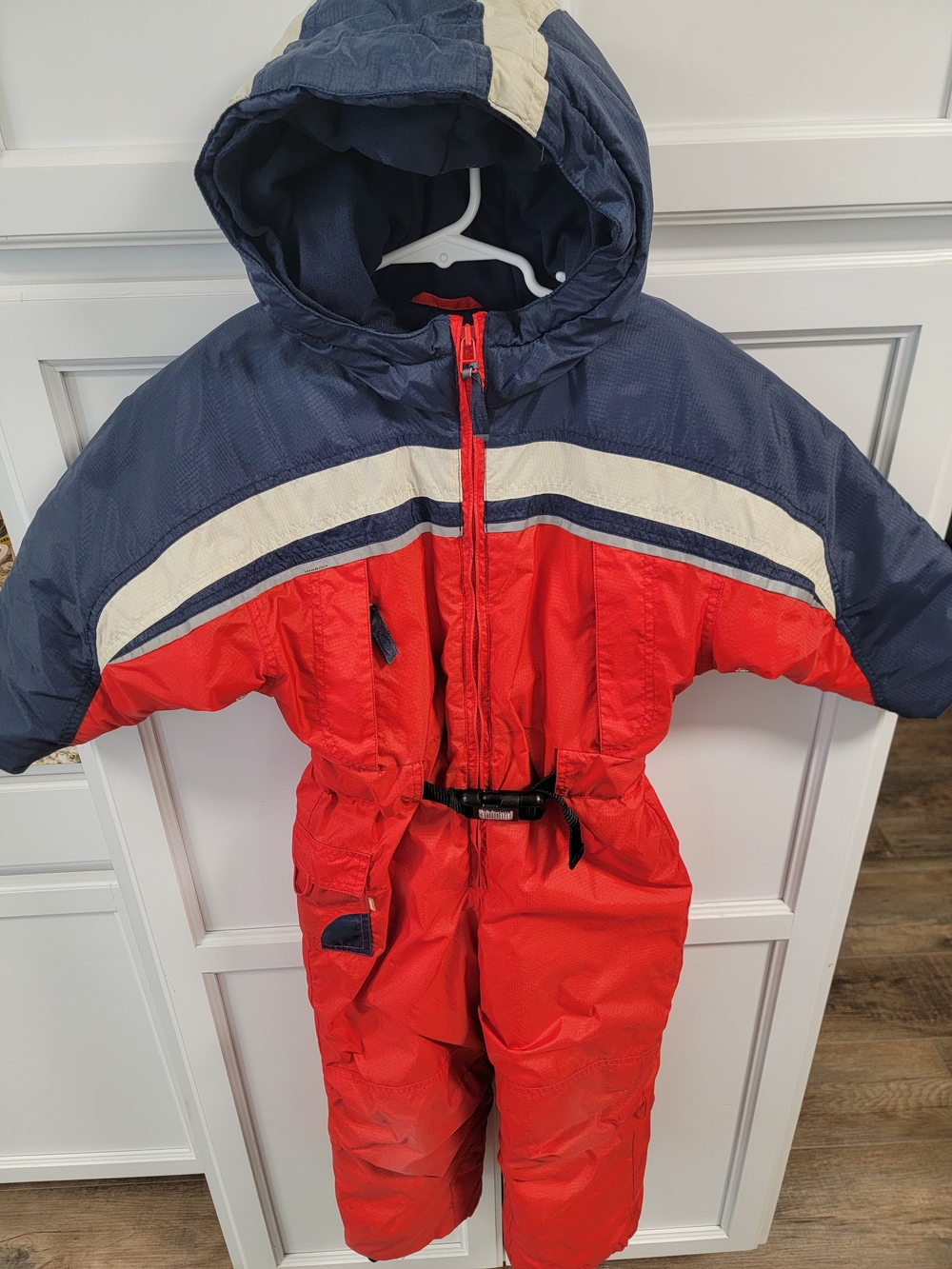 Vintage Mobius Full Body Ski Snowmobile Suit Kids Youth Size 5 Zip Up Insulated
